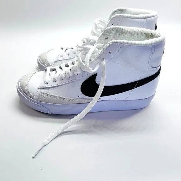 Nike Blazer Mid '77 Boy's Shoes Size 6.5 Y  High Top Black White CZ1055-100