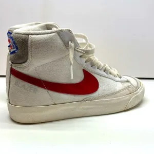 Nike Kids Blazer Mid 77 red and white size 6Y