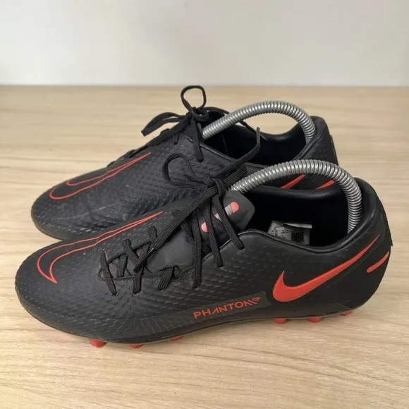 Nike Phantom GT Academy AG Soccer Cleats CK8456-060 Men's Size 7 Black Chile Red