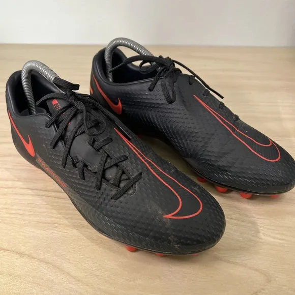 Nike Phantom GT Academy AG Soccer Cleats CK8456-060 Men's Size 7 Black Chile Red