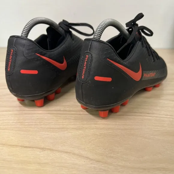 Nike Phantom GT Academy AG Soccer Cleats CK8456-060 Men's Size 7 Black Chile Red