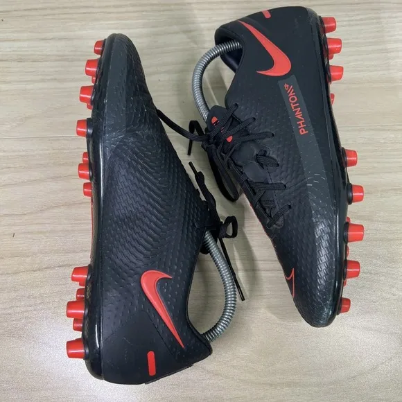 Nike Phantom GT Academy AG Soccer Cleats CK8456-060 Men's Size 7 Black Chile Red