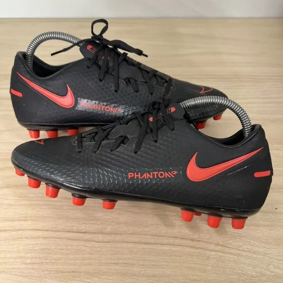 Nike Phantom GT Academy AG Soccer Cleats CK8456-060 Men's Size 7 Black Chile Red