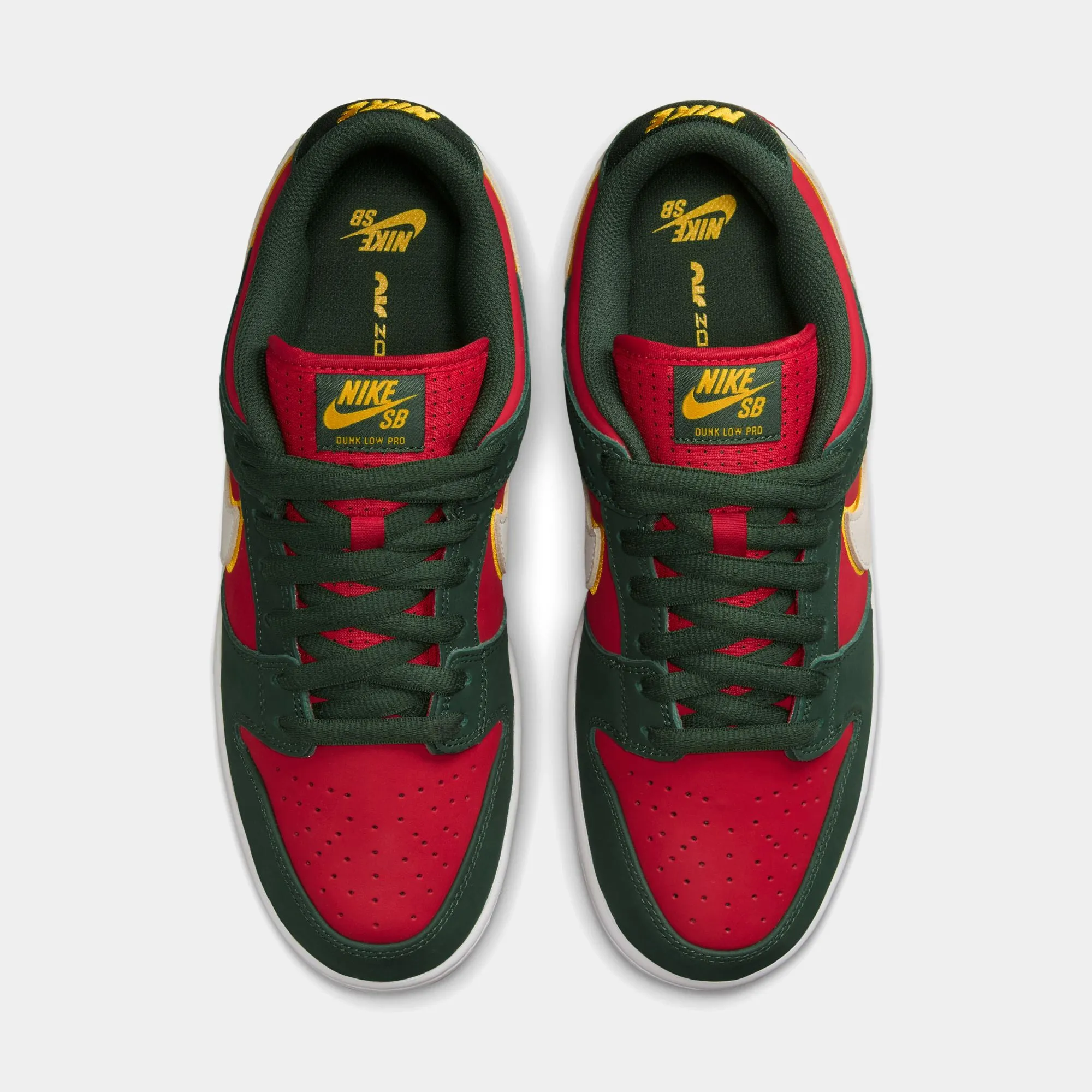 NIKE SB DUNK LOW PRO PREMIUM - FIR/WHITE-UNIVERSITY GOLD