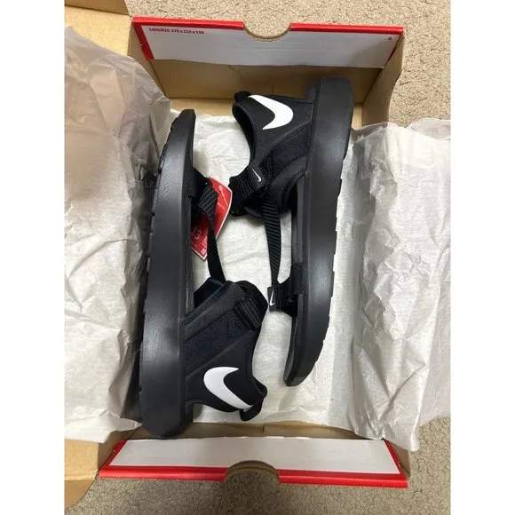 NIKE VISTA Sandals Slides DJ6606-001 Black/White Men's Size 13 New In Box