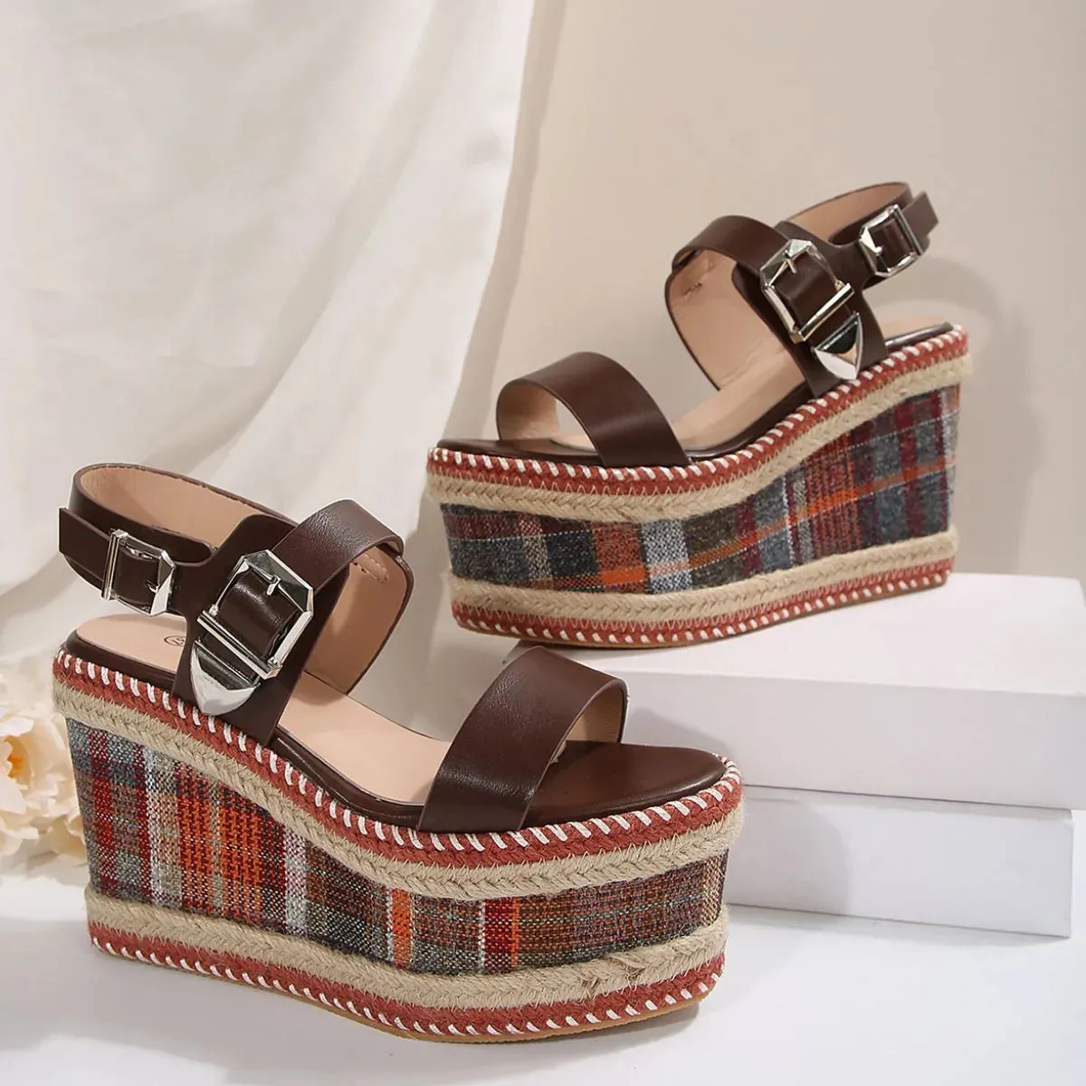 Open Toe Wedge Sandals