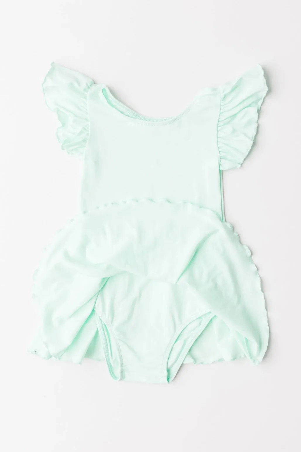 Pastel Green S/S Twirl Leotard