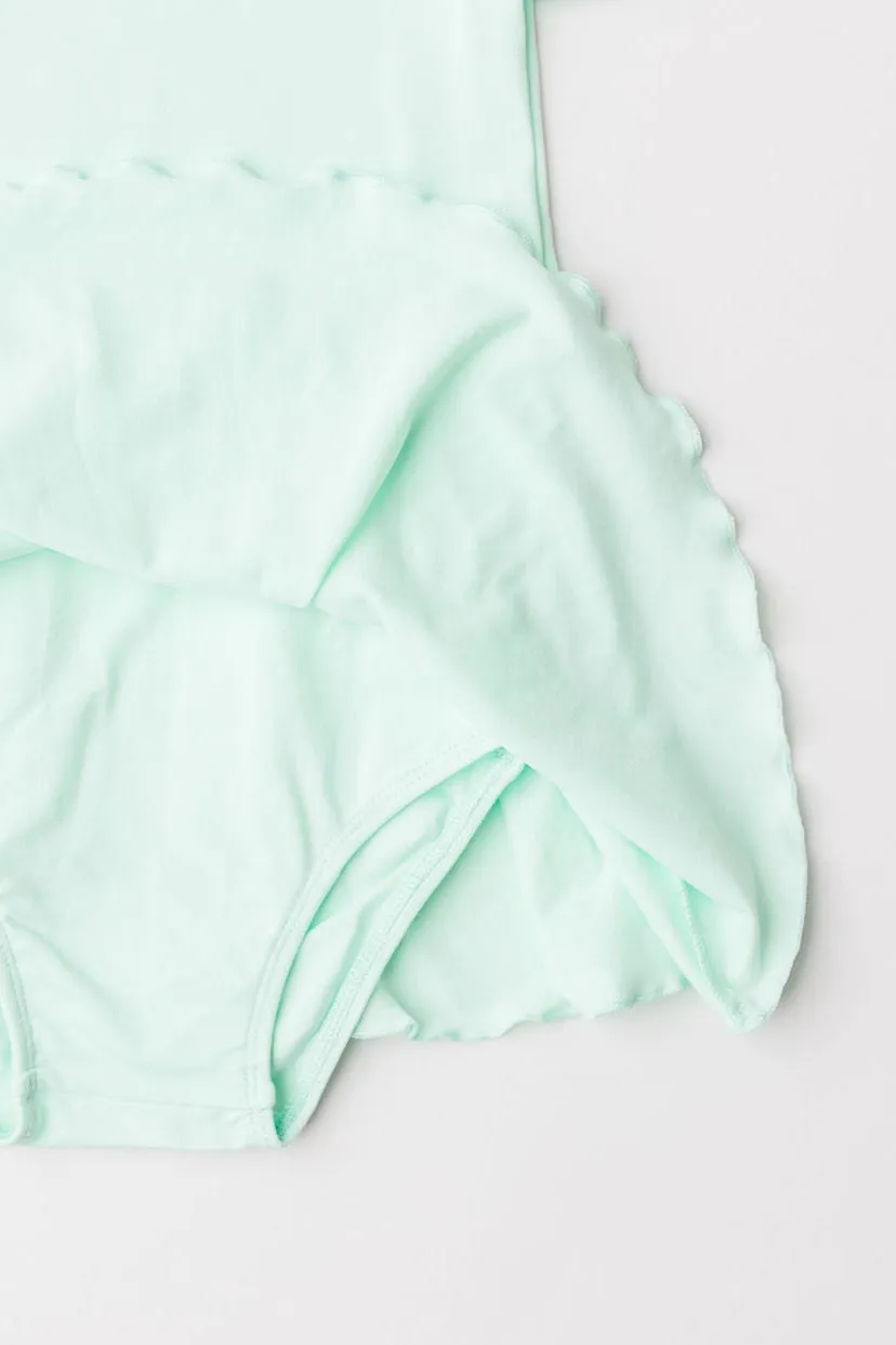 Pastel Green S/S Twirl Leotard