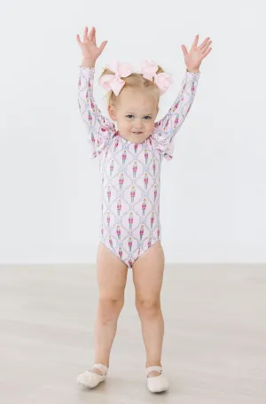 Pink Nutcracker L/S Flutter Sleeve Leotard