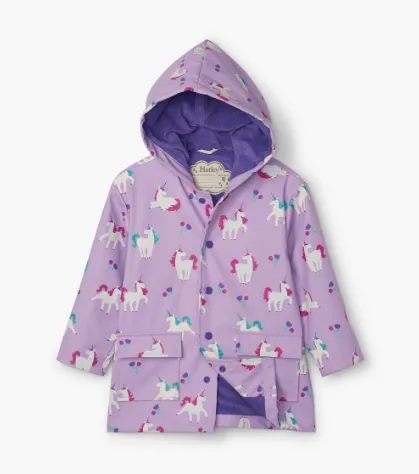 Playful Unicorns Colour Changing Raincoat