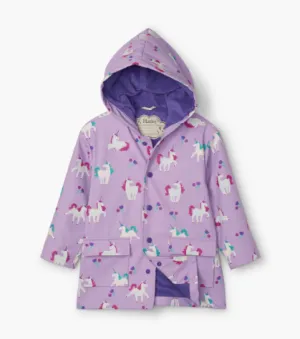 Playful Unicorns Colour Changing Raincoat
