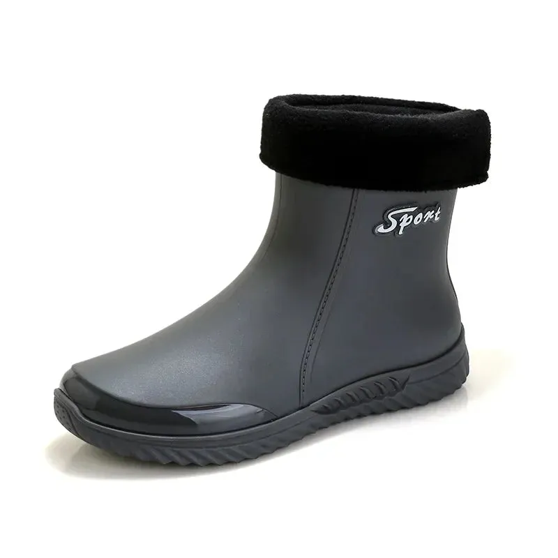 plush Rain Boots