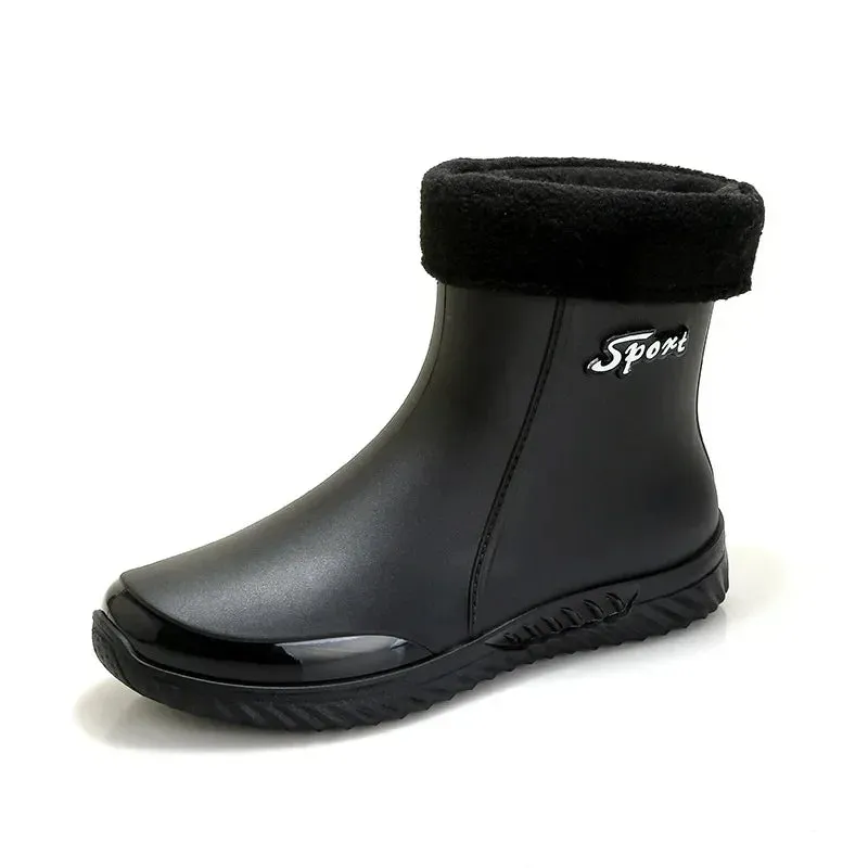 plush Rain Boots