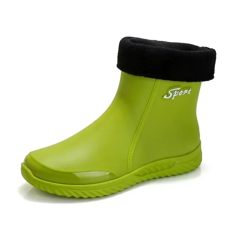 plush Rain Boots