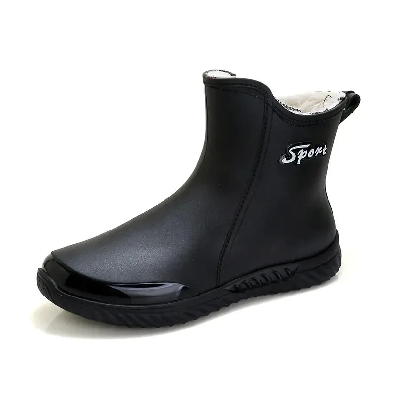 plush Rain Boots