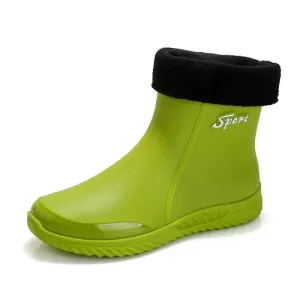 plush Rain Boots