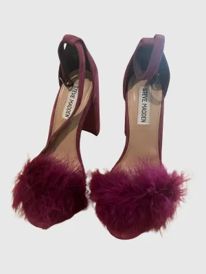 POMPOM SANDALS BURGUNDY - SM REBOOTED