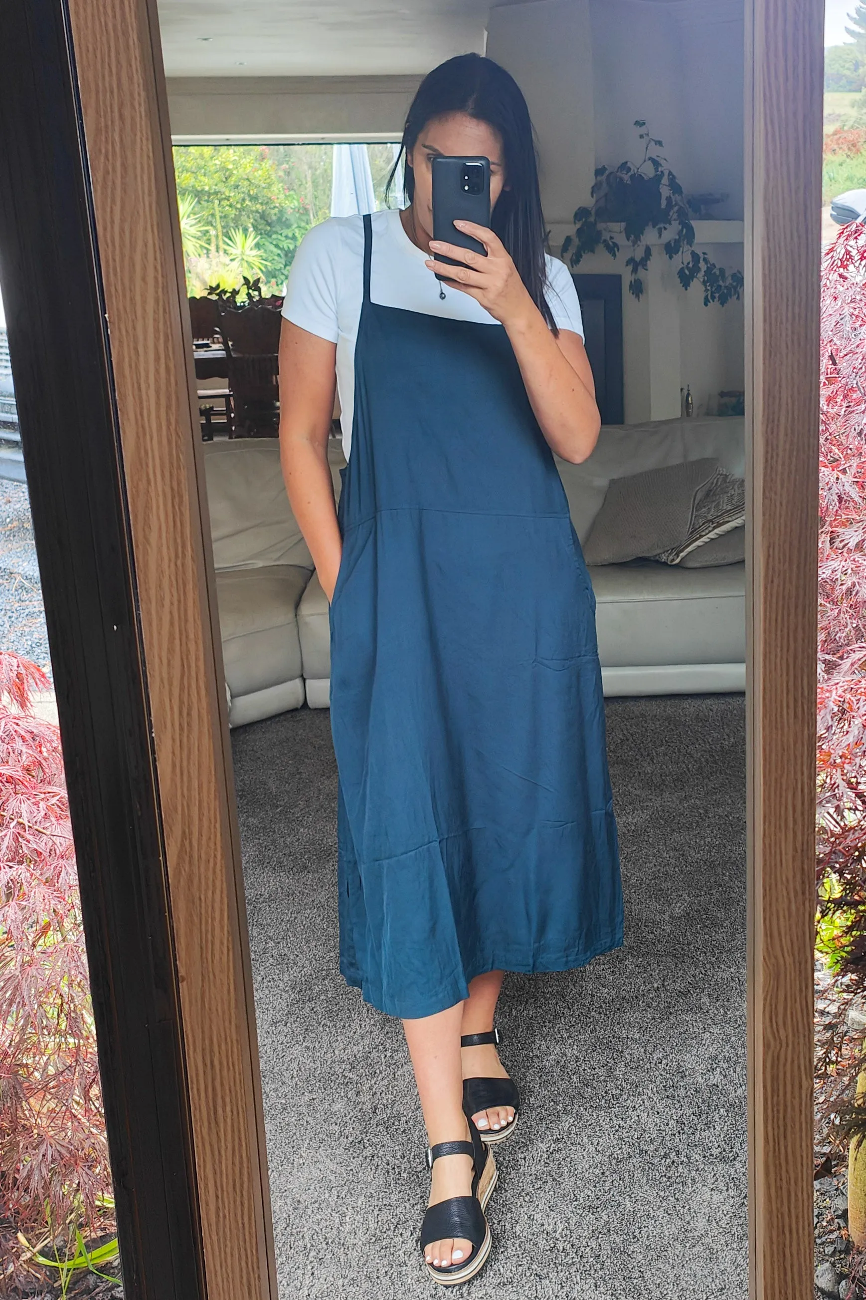 PRE-ORDER** Apron Dress - Teal
