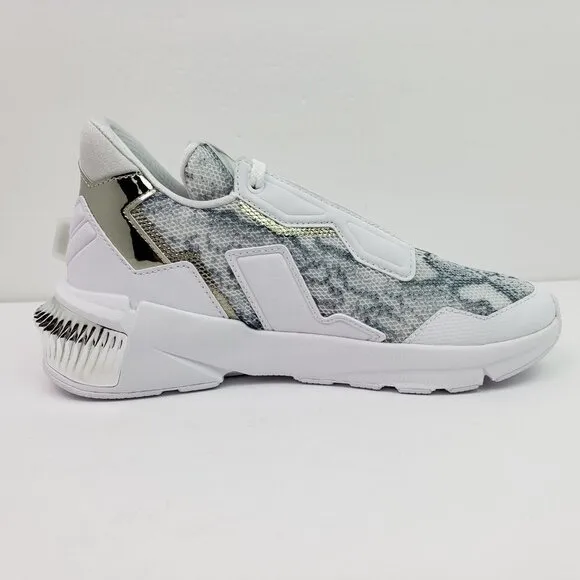 PUMA Provoke XT Untamed Mid Womens Size 5.5 White Silver Sneaker Shoes 194432-01