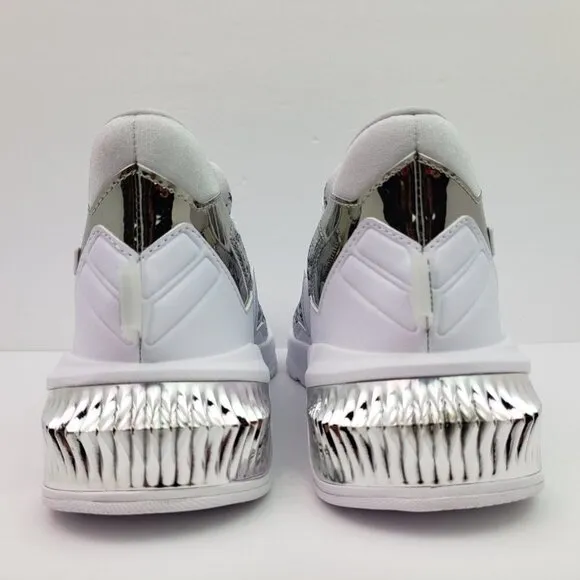 PUMA Provoke XT Untamed Mid Womens Size 5.5 White Silver Sneaker Shoes 194432-01