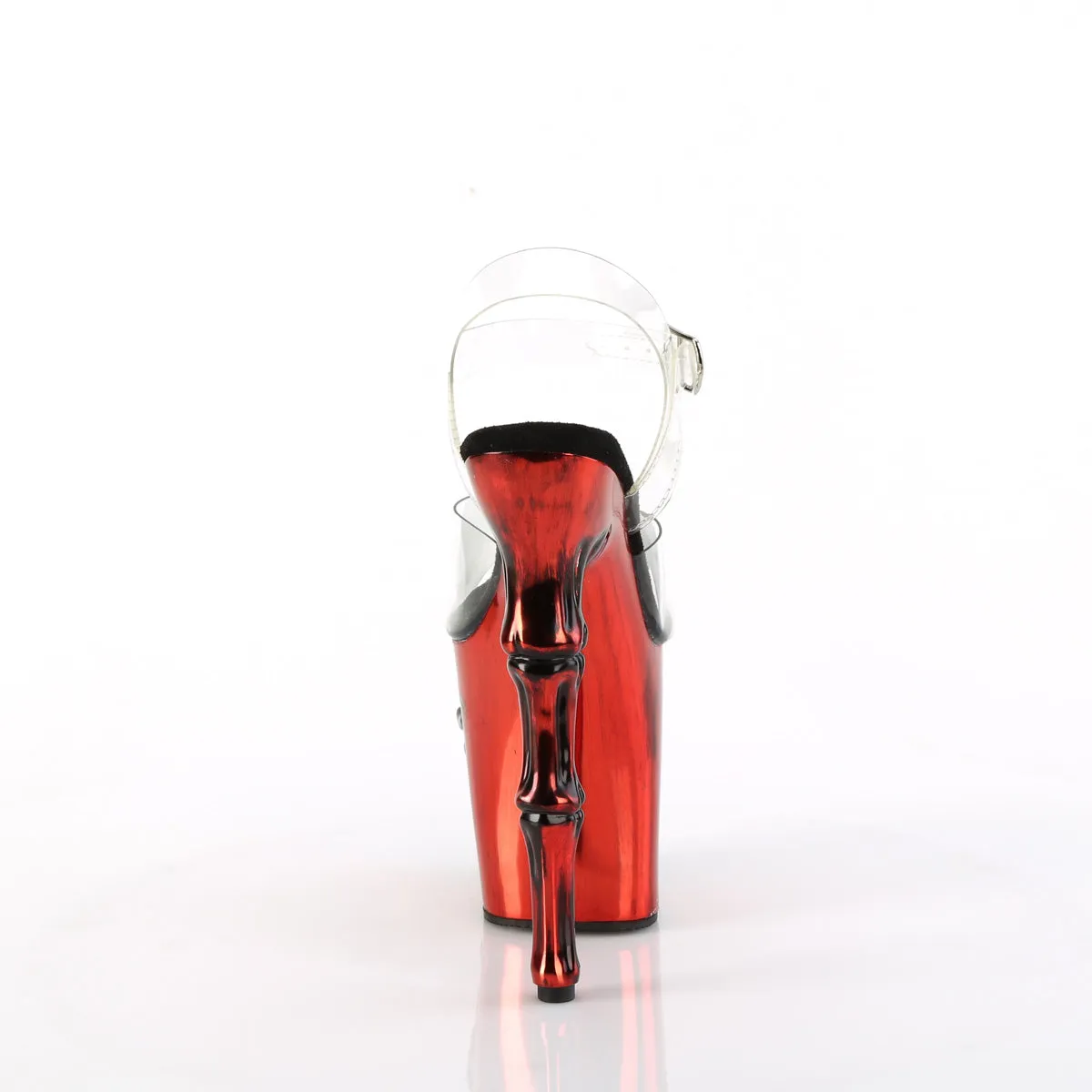 RAPTURE-808-LT  Clear/Satin Red Chrome