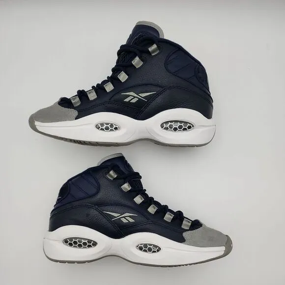 Reebok Question Mid Retro Georgetown‎ Iverson GS Size 5.5 FX1074 90s HOYAS Kids
