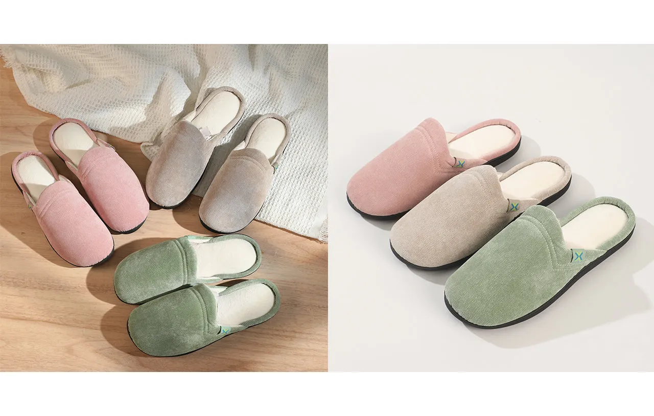 Roxoni Women's Closed Toe Memory Foam Insole House Slipper