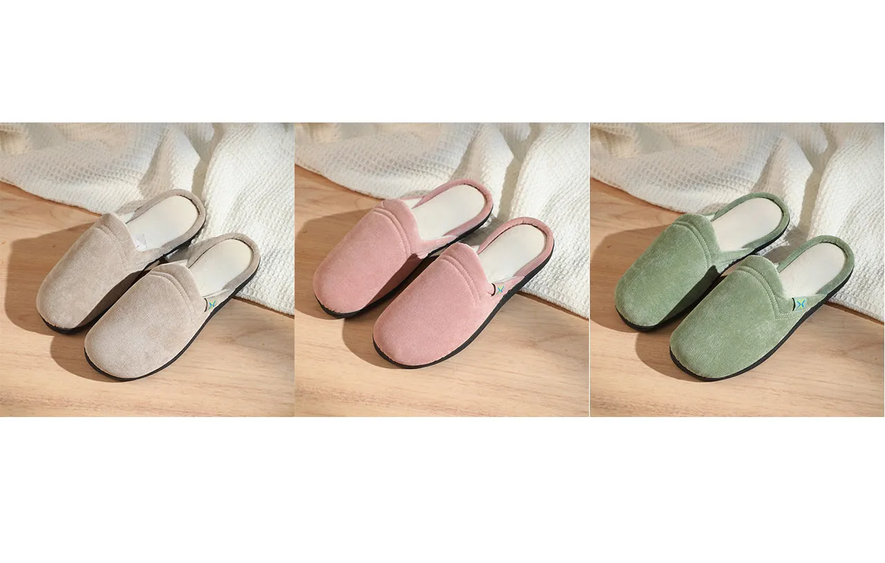 Roxoni Women's Closed Toe Memory Foam Insole House Slipper