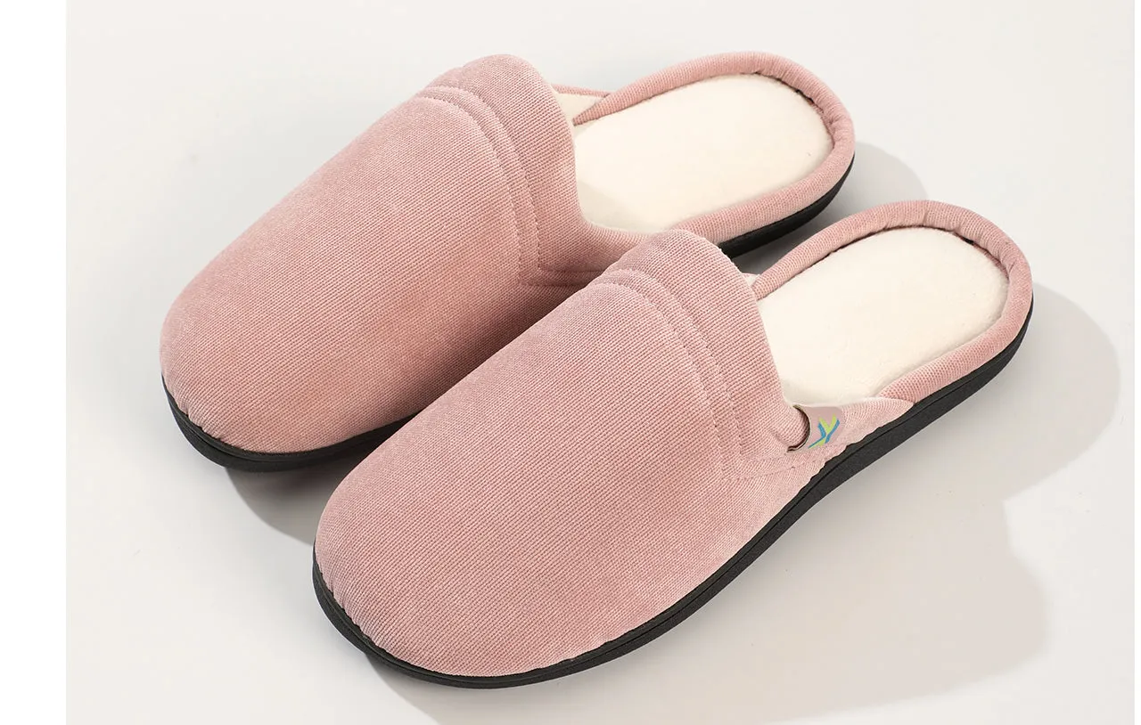 Roxoni Women's Closed Toe Memory Foam Insole House Slipper