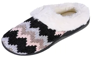Roxoni Women's Cozy Memory Foam Slippers, Fuzzy Warm Faux Fur Lined, Indoor Outdoor Rubber Sole