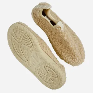 Rubber-Soled Sherpa Slippers, 34 (3.5 youth) // Zara