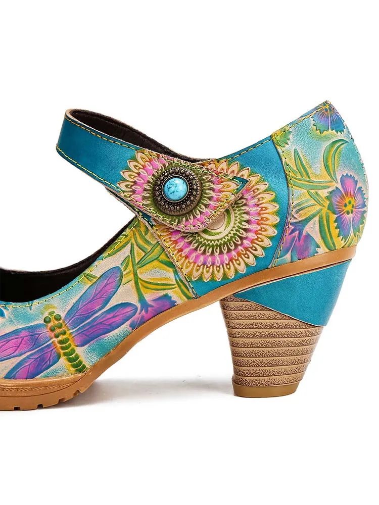 Salma Hand-Painted Artistic Refreshing Shoes