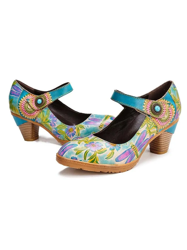 Salma Hand-Painted Artistic Refreshing Shoes