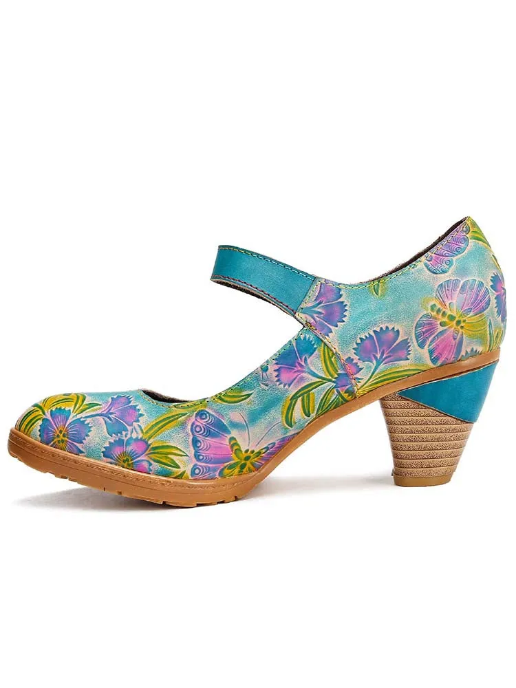 Salma Hand-Painted Artistic Refreshing Shoes