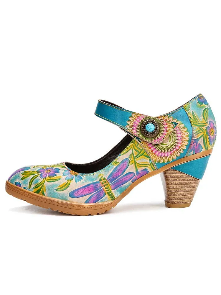 Salma Hand-Painted Artistic Refreshing Shoes