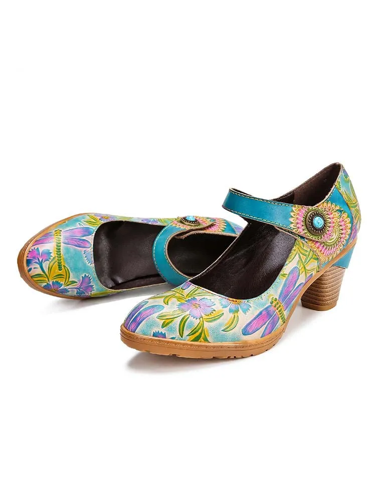 Salma Hand-Painted Artistic Refreshing Shoes