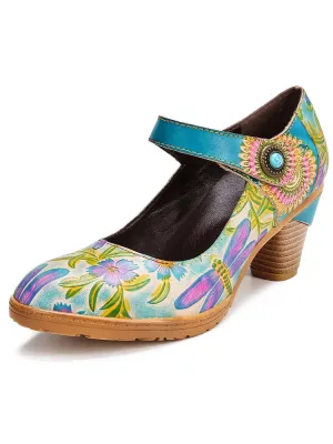 Salma Hand-Painted Artistic Refreshing Shoes
