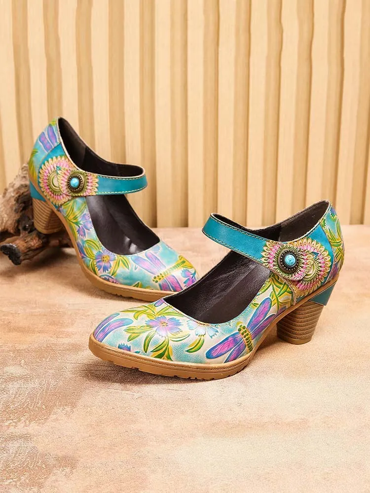 Salma Hand-Painted Artistic Refreshing Shoes