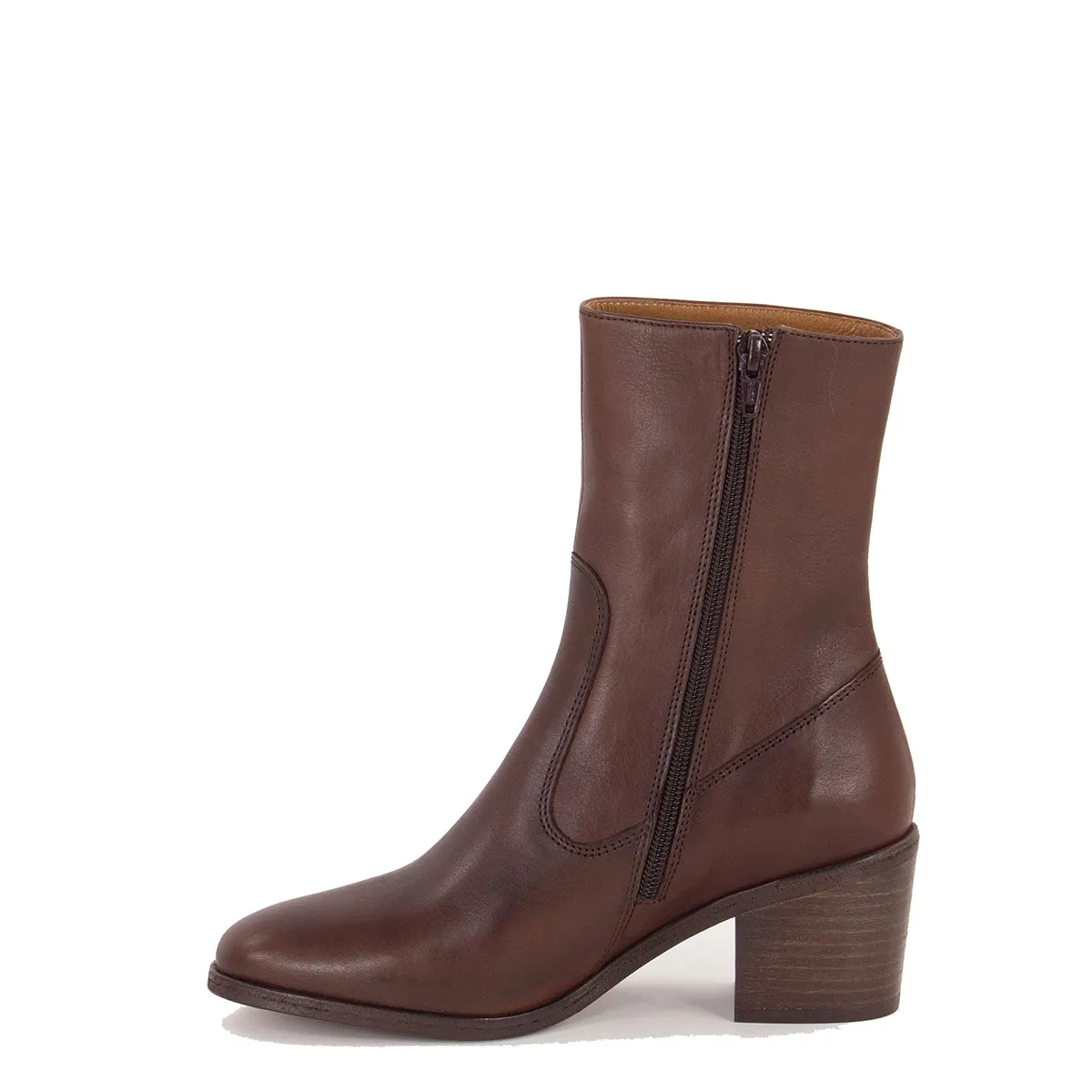 Sessun Ludd Boots Coffee Leather