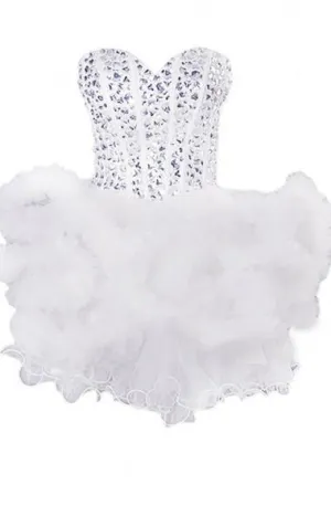 Sexy Ball Gown Sweetheart Mini Homecoming Dress With Beading TR0151