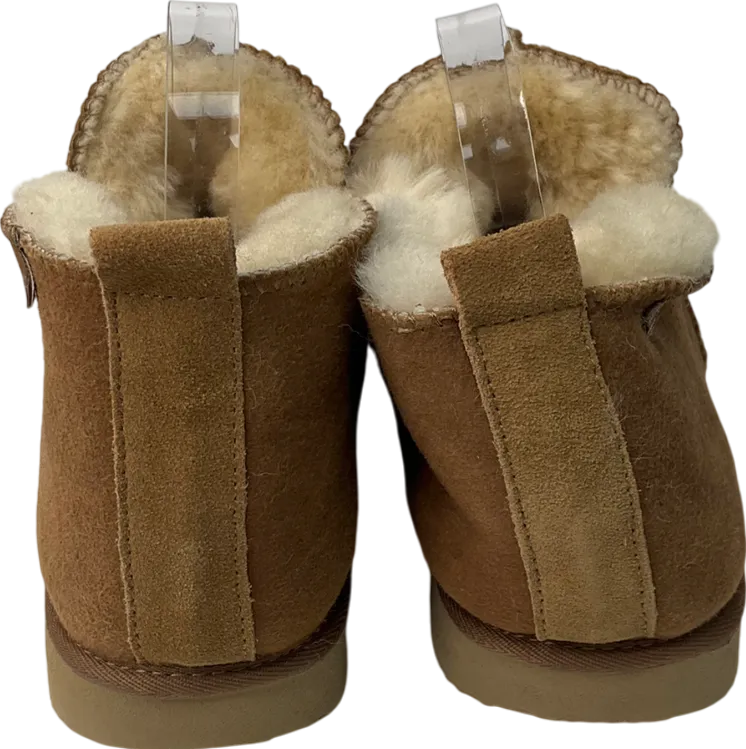 Shepherds Of Sweden Tan Sheepskin Slipper boots With Sole UK 6 EU 39 👠