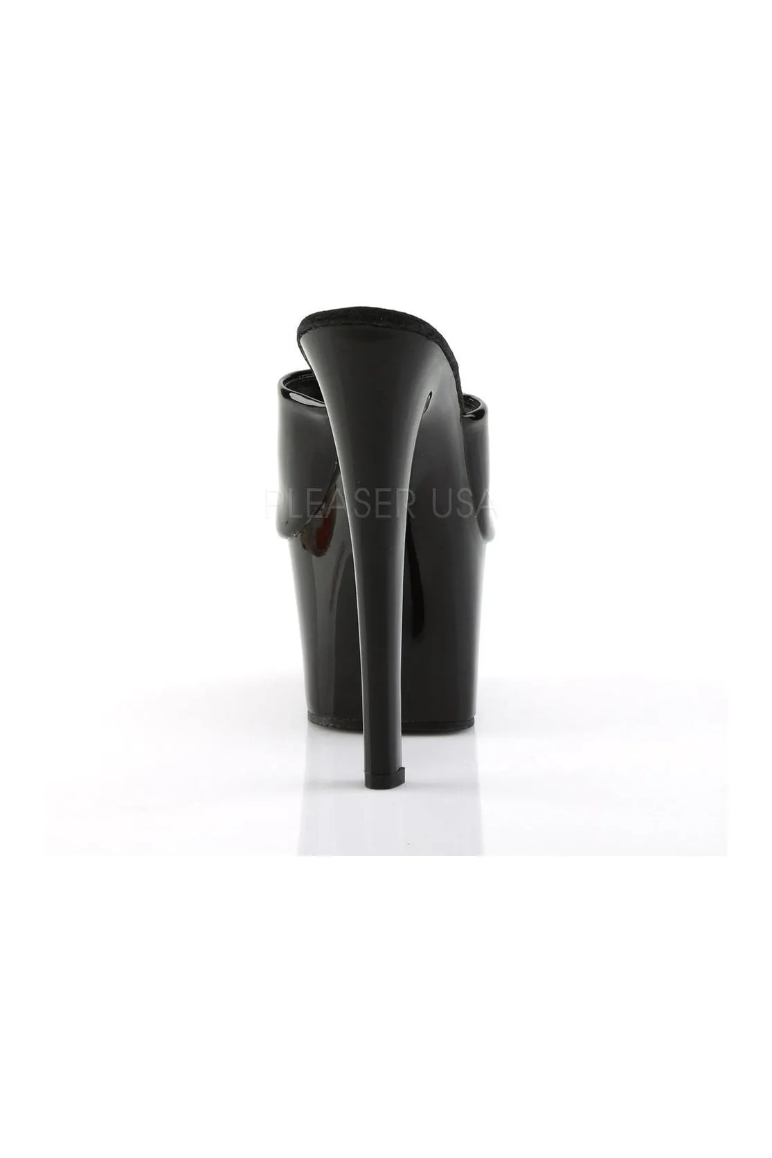 SKY-301 Platform Sandal  | Black Patent