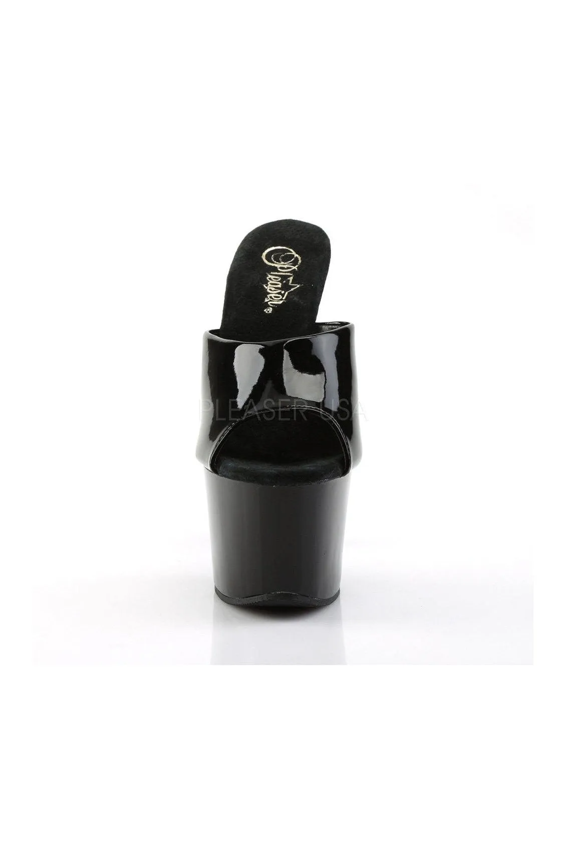 SKY-301 Platform Sandal  | Black Patent