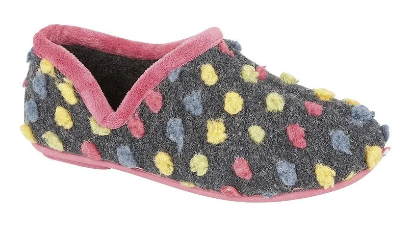 Sleepers LS311M Womens Dotted Slipper