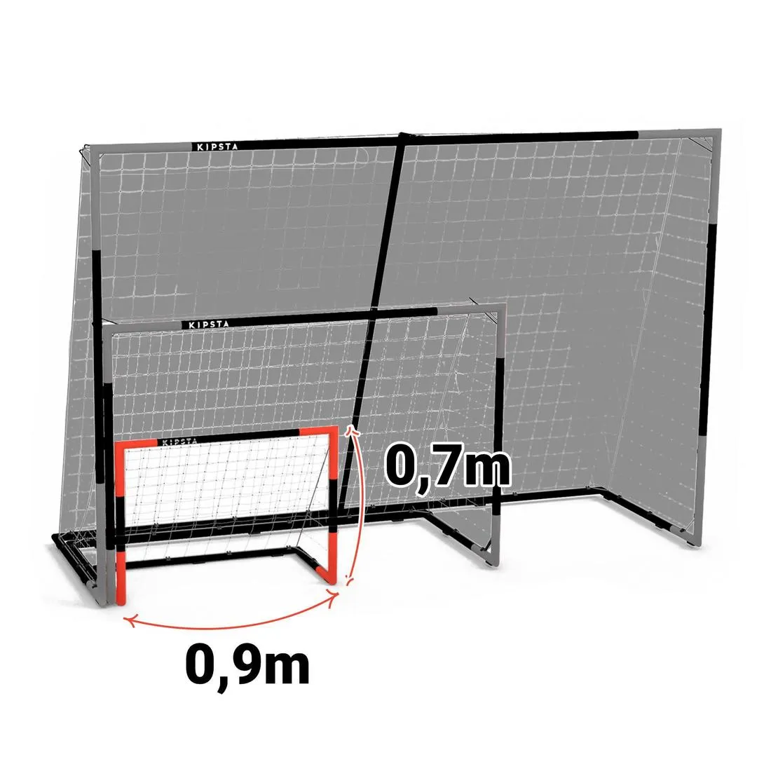 Small Football Goal By Kipsta - 3x2ft - Navy/Orange