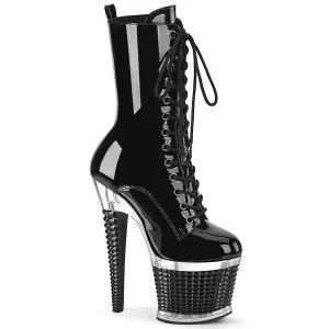 SPECTATOR-1040  Black Patent/Clear-Black