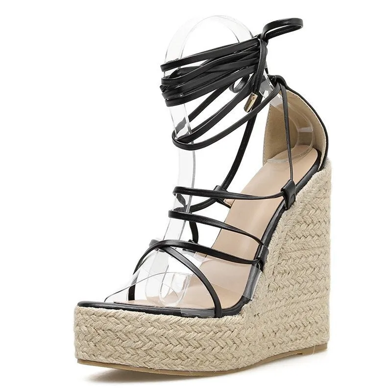 Strappy Wedge Sandals