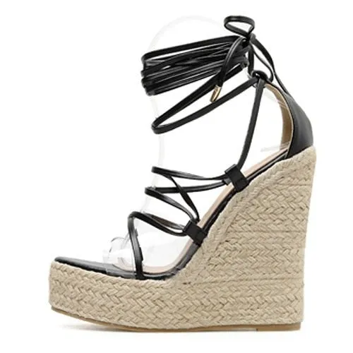 Strappy Wedge Sandals