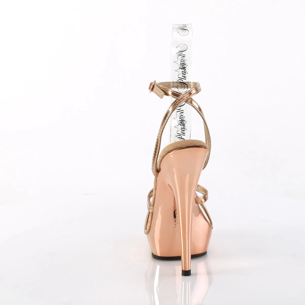 SULTRY-638  Rose Gold Metallic Pu/Rose Gold Chrome