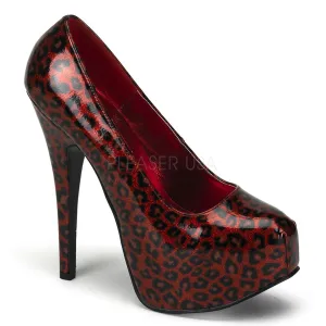 TEEZE-37  Red Cheetah Patent